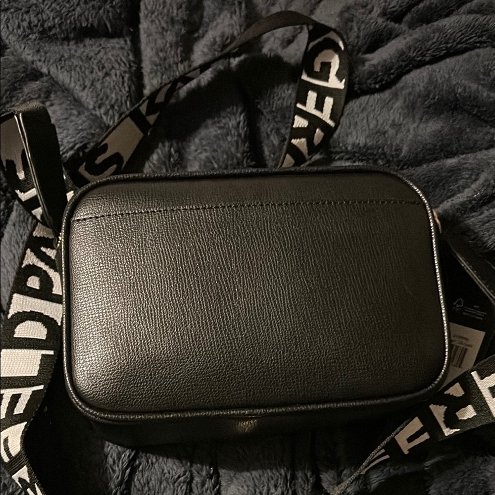 Karl Lagerfeld Black Adjustable Crossbody Bag with matching coin purse - Picture 9 of 16